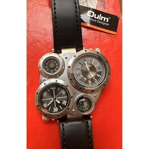 OULM NEW Military Quartz Watch Men's Deco Compass Army Leather Sport Big Watches